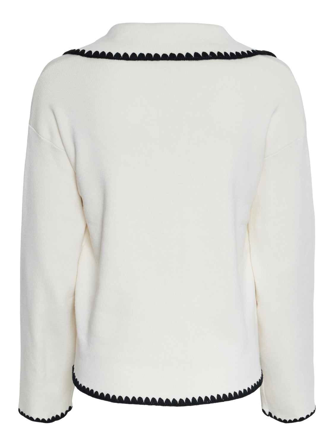Yasstitch Ls Knit Pullover - Birch/Black