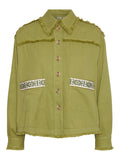 Yastokka Embroidery Jacket - Mosstone W. Wash Effect
