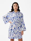 Yasbillie 3/4 Shirt Dress S - Star White Billie Print