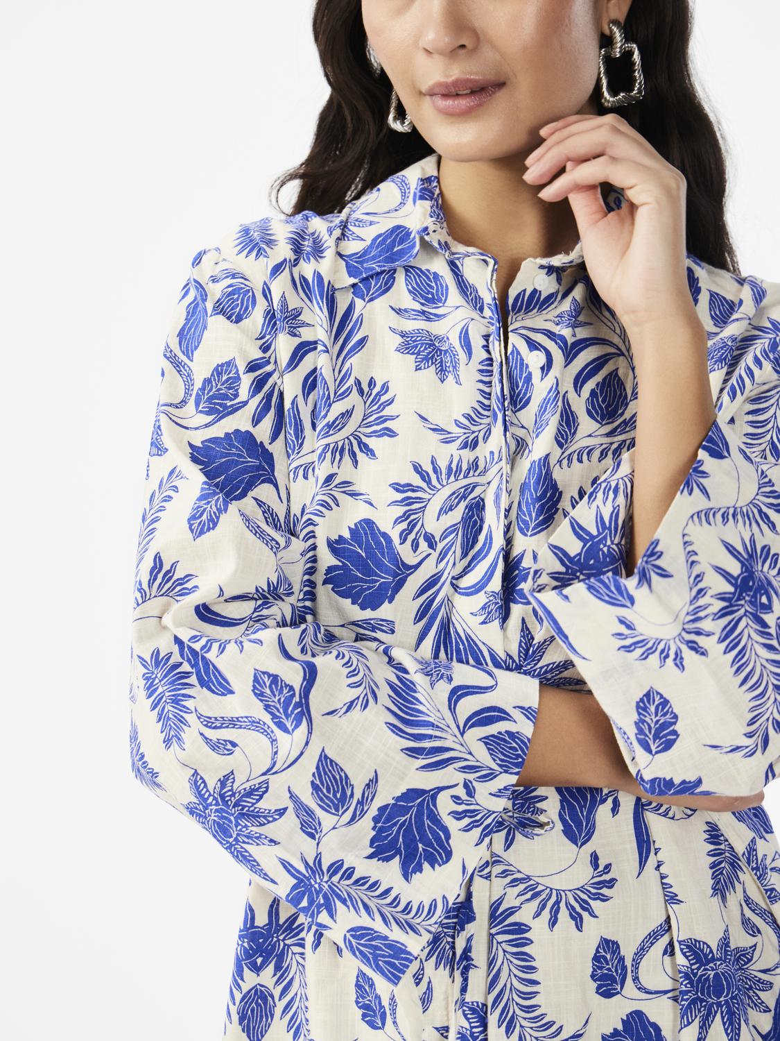 Yasbillie 3/4 Shirt Dress S - Star White Billie Print