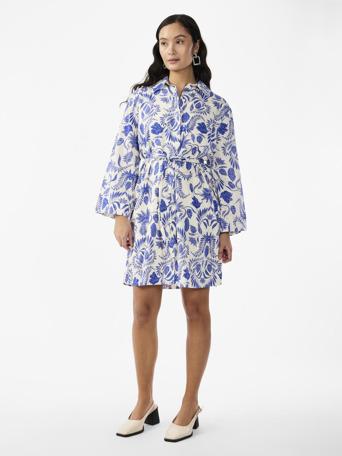 Yasbillie 3/4 Shirt Dress S - Star White Billie Print