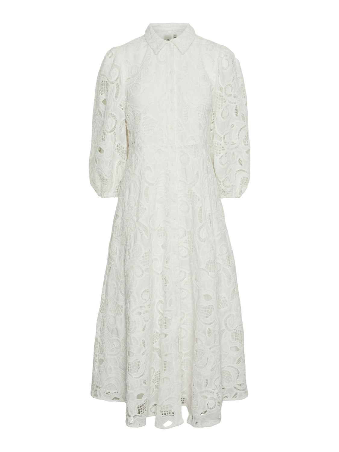 Yashongi 3/4 Ankle Shirt Dress - Star White