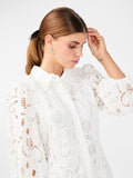 Yashongi 3/4 Ankle Shirt Dress - Star White