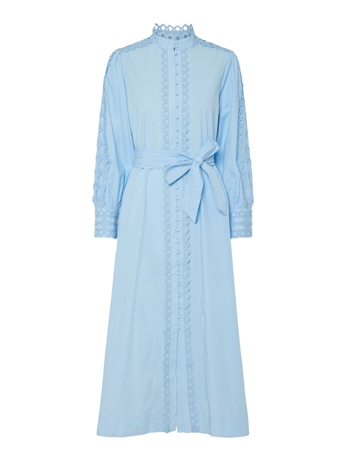 Yasyamina Ls Long Shirt Dress - Clear Sky