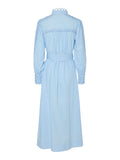 Yasyamina Ls Long Shirt Dress - Clear Sky