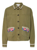 Yasmirra Embroidered Jacket S. - Capulet Olive