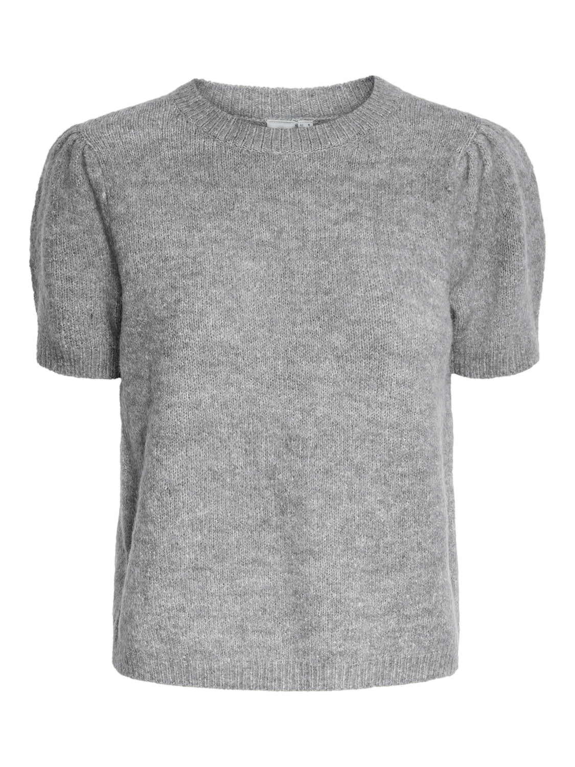 Yasanne SS Knit Pullover - Light Grey Melange