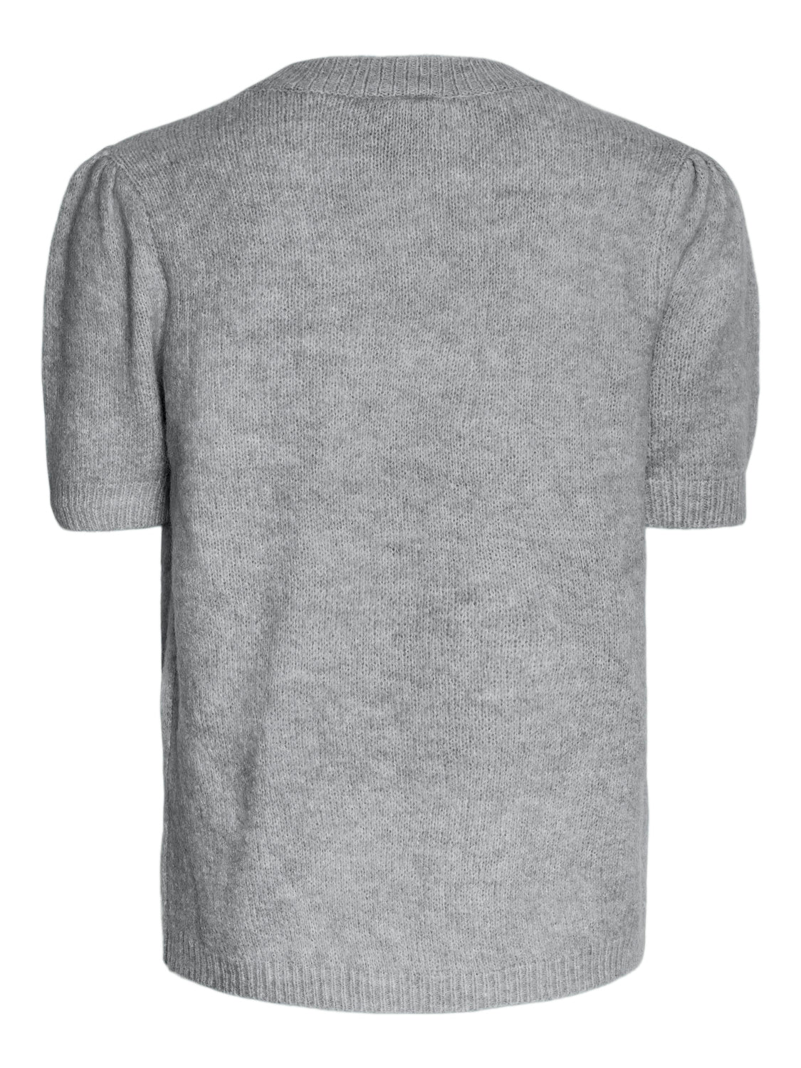 Yasanne SS Knit Pullover - Light Grey Melange