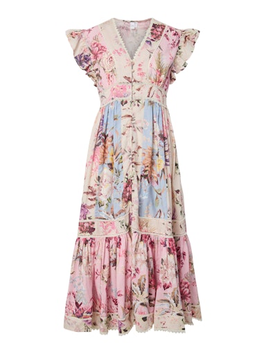 Yasmessa CS Long Dress - Pristine med Ballerina/Skyway