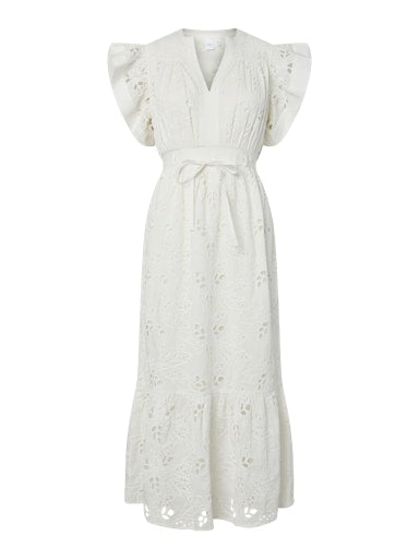 Yasluna Cs Long Dress - Star White