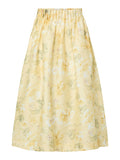 Yaslemon Hw Ankle Skirt - Pale Banana Lemon Print