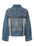 Yasvision Ls Denim Emb Jacket - Ljusblå Denim