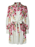 Yasrosie Ls Dress - Birch New Rosie Print