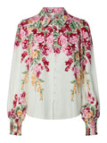 Yasrosie LS Skjorta - Birch New Rosie Print