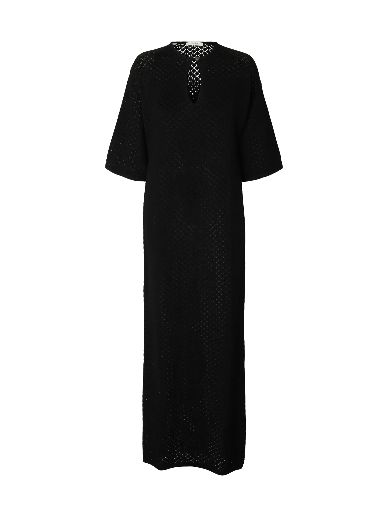 Ivy 2/4 Knit Structure Dress - Svart