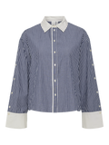 Yasstria Ls Shirt S - Star White Blue Stripes