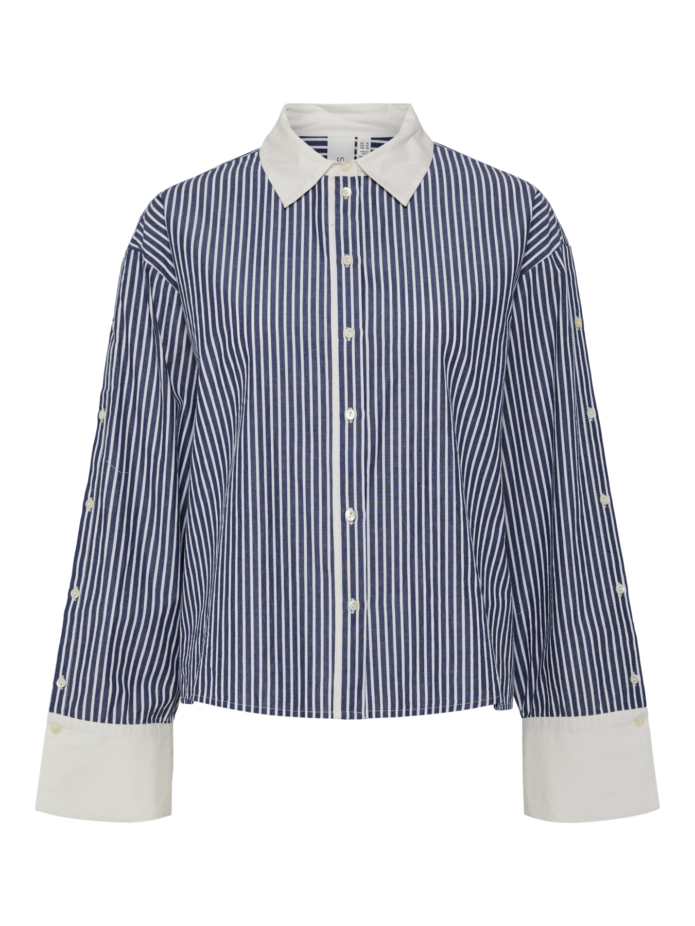 Yasstria Ls Shirt S - Star White Blue Stripes