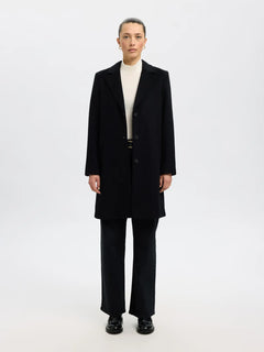 Sasja Wool Blend Coat - Black