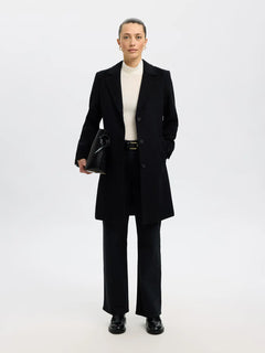 Sasja Wool Blend Coat - Black