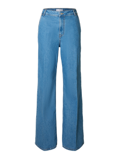 Evelyn Mw Wide Jeans - Medium Blue Denim