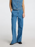 Selected Femme Evelyn Mw Wide Jeans - Medium Blue Denim