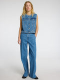 Selected Femme Evelyn Mw Wide Jeans - Medium Blue Denim