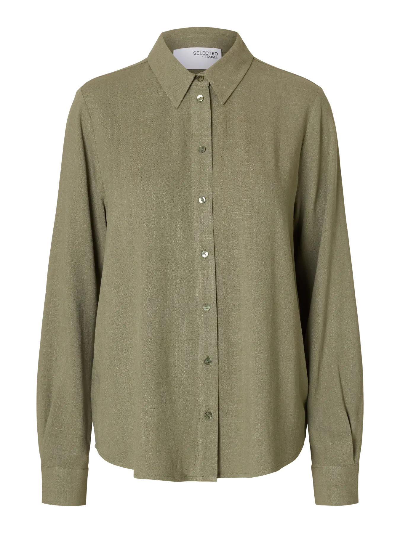Selected Femme Viva Ls Sun Shirt - Vetiver