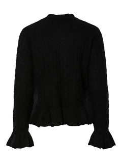 Yasnuma Ls Knit Cardigan - Black