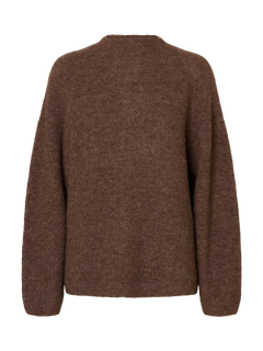 Sia Ras Ls Knit T-Neck - Fungi