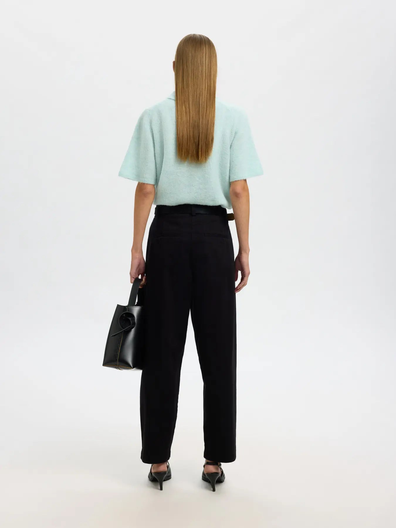 Sia Ras 2/4 Knit Key Hole Collar Neck - Blue Glow Melange