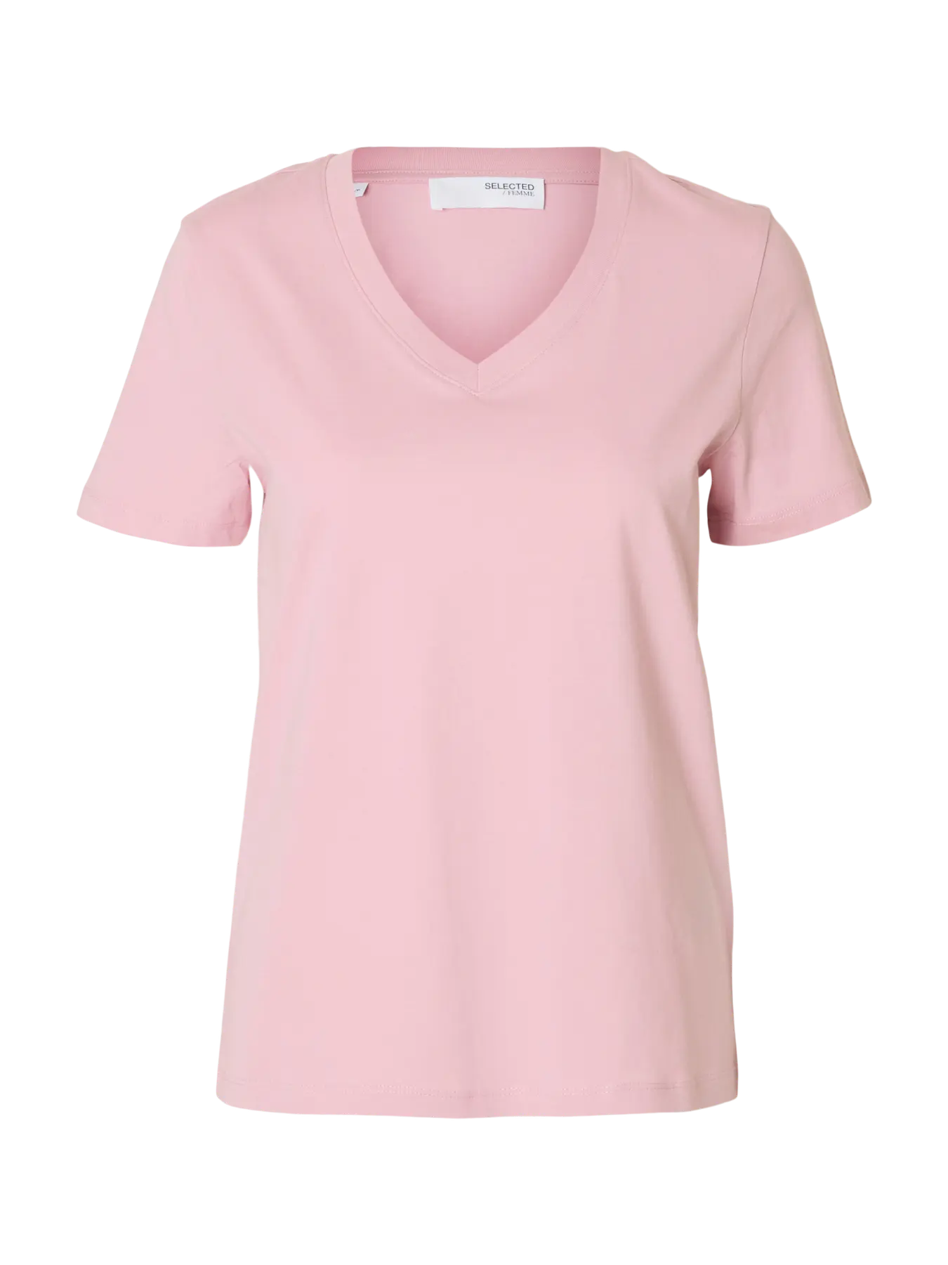 Essential Ss V-Neck Tee Noos - Bleached Mauve