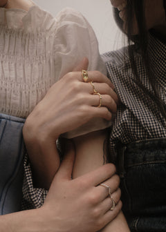 Lemon Disco Ring - Gold