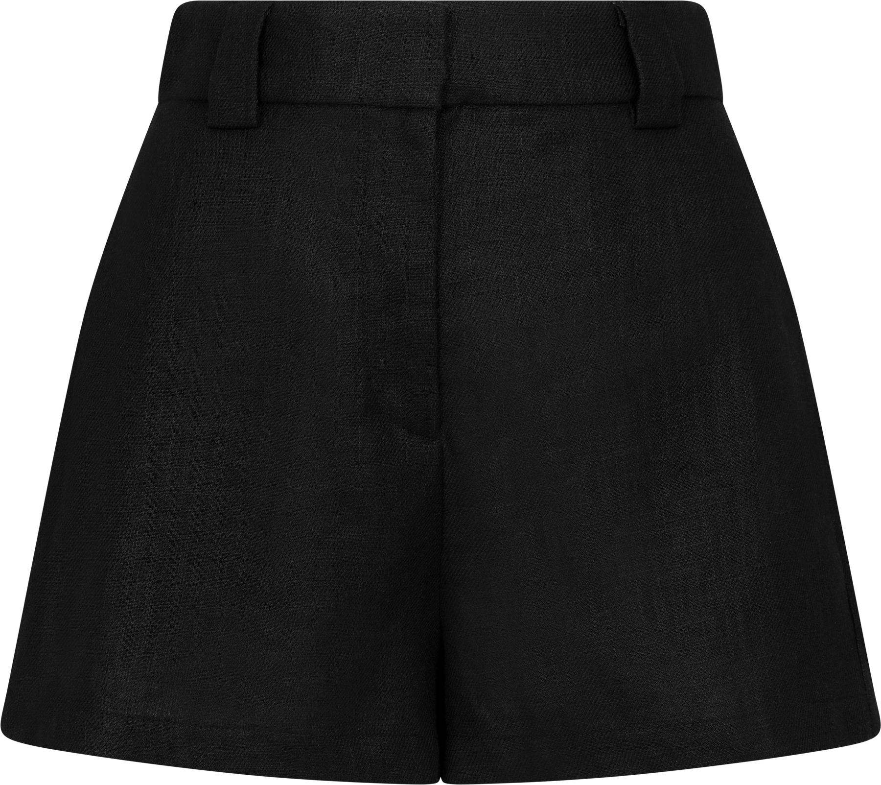 Zoe Linen Shorts - Svart