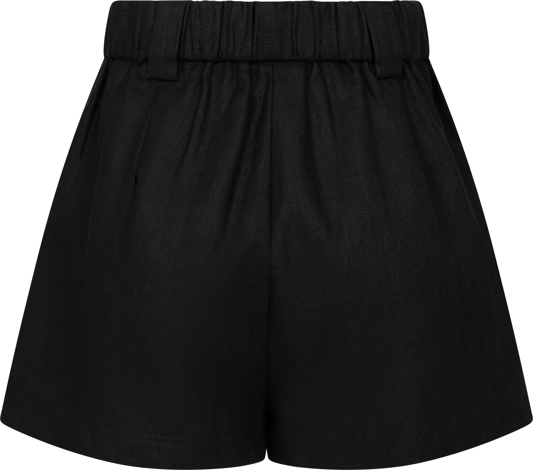 Zoe Linen Shorts - Svart