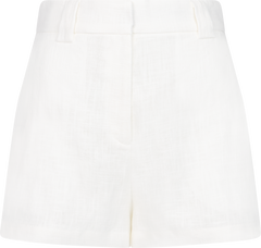 Zoe Linen Shorts - White