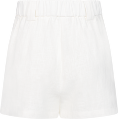 Zoe Linen Shorts - White