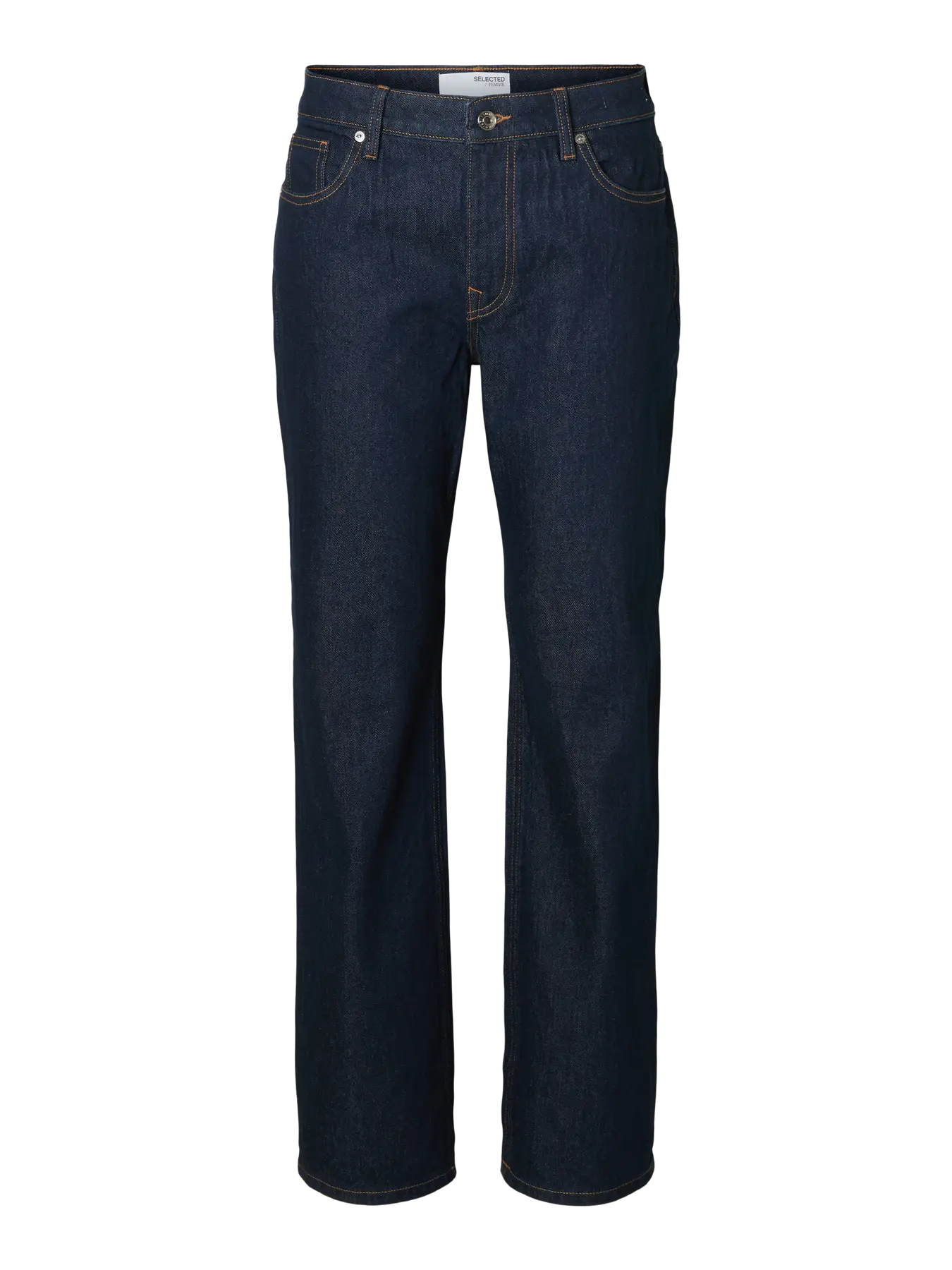 Straight Bea-Kori Mw Jeans - Mörkblå Denim