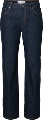 Straight Bea-Kori Mw Jeans - Dark Blue Denim