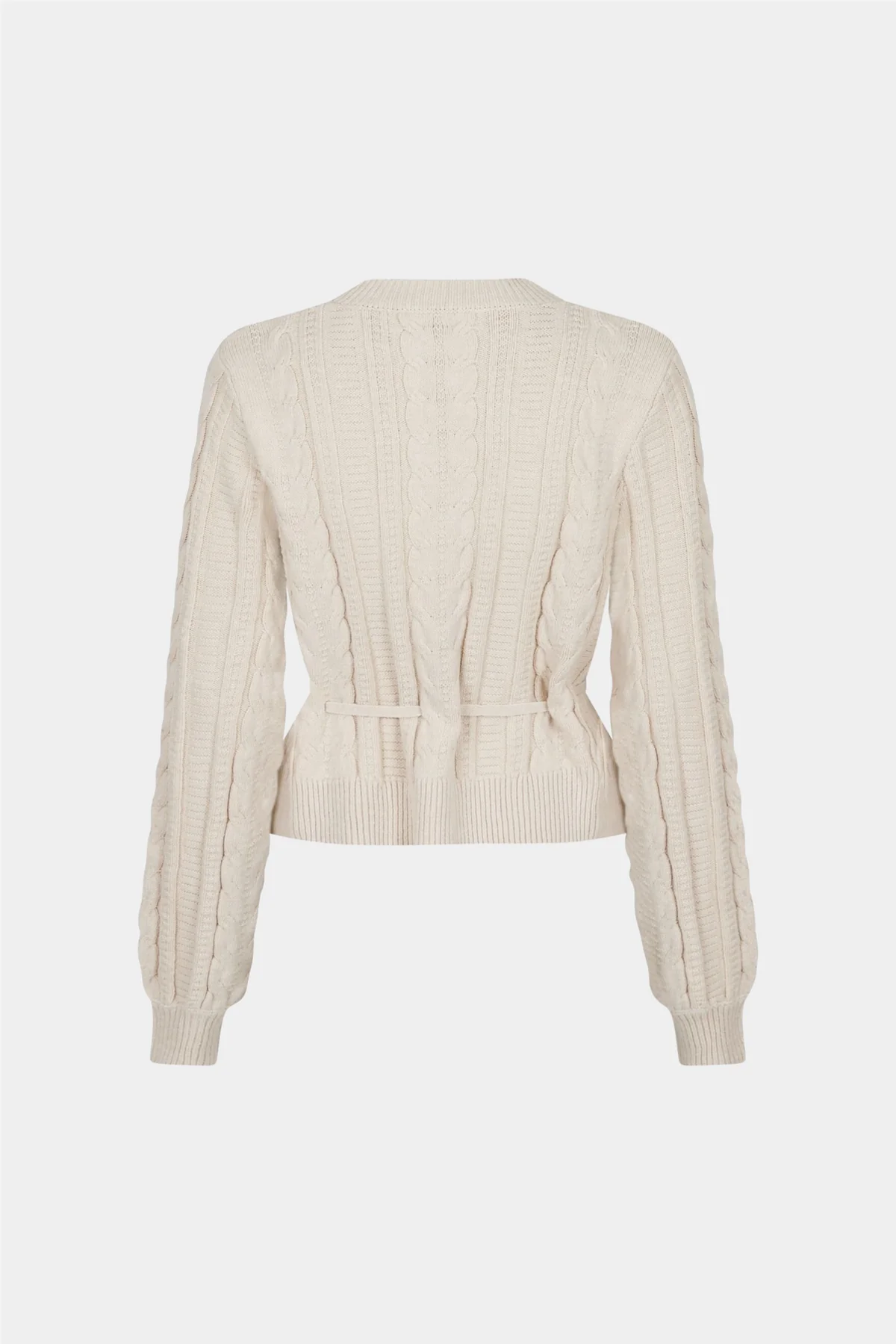 Molina Heavy Knit Cardigan - Sand Melange