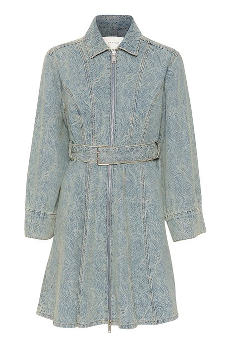GiannaGZ Short Dress - Blue/White Marble