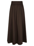 Yara Poplin Skirt - Chokladbrun