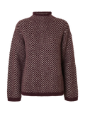 Lulu Ls Herringbone Knit High Neck - Fig