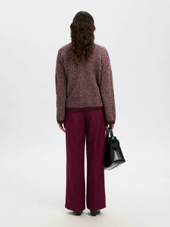 Lulu Ls Herringbone Knit High Neck - Fig