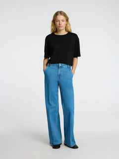 Vilja Linen SS Tee - Black