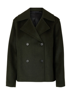 Alma Wool Blend Jacket - Deep Depths Melange
