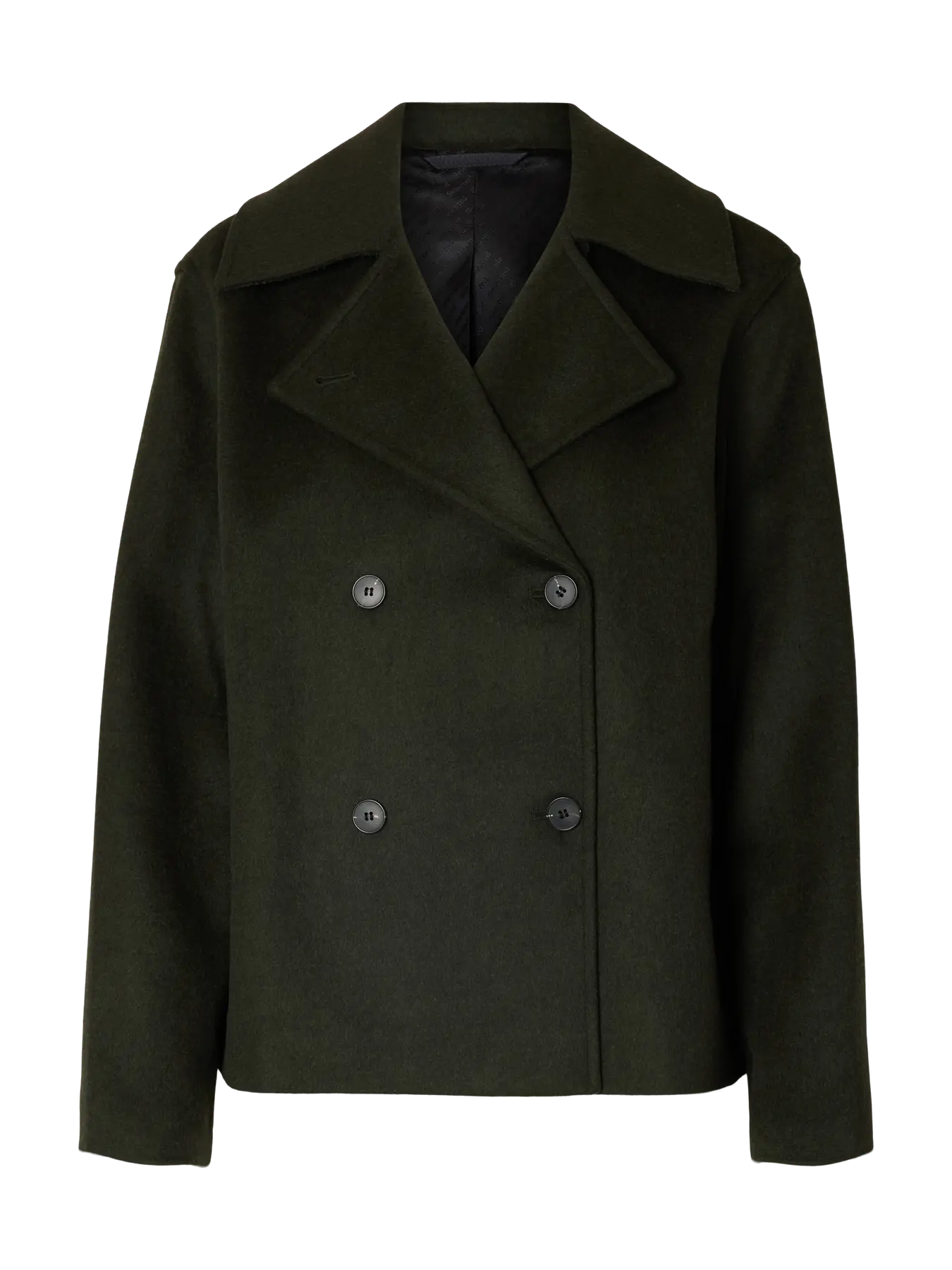 Alma Wool Blend Jacket - Deep Depths Melange