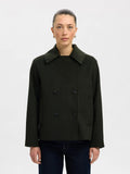 Alma Wool Blend Jacket - Deep Depths Melange