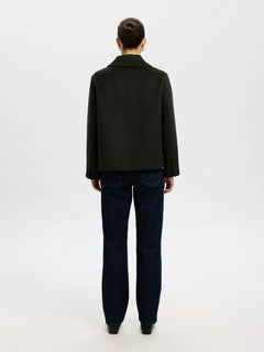 Alma Wool Blend Jacket - Deep Depths Melange