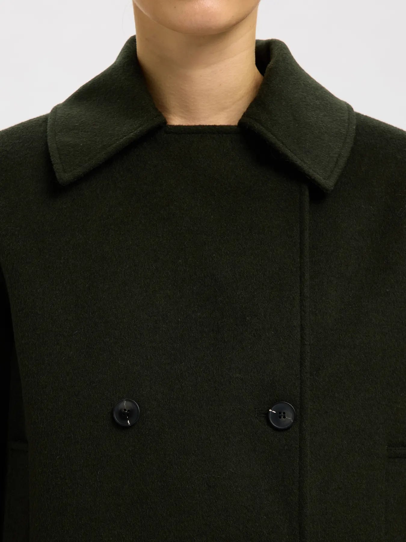 Alma Wool Blend Jacket - Deep Depths Melange