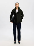 Alma Wool Blend Jacket - Deep Depths Melange